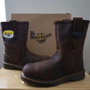 Dr. Martens, Men's Icon 2295 Steel Toe Heavy Industry Boots, Gaucho, 10 M US